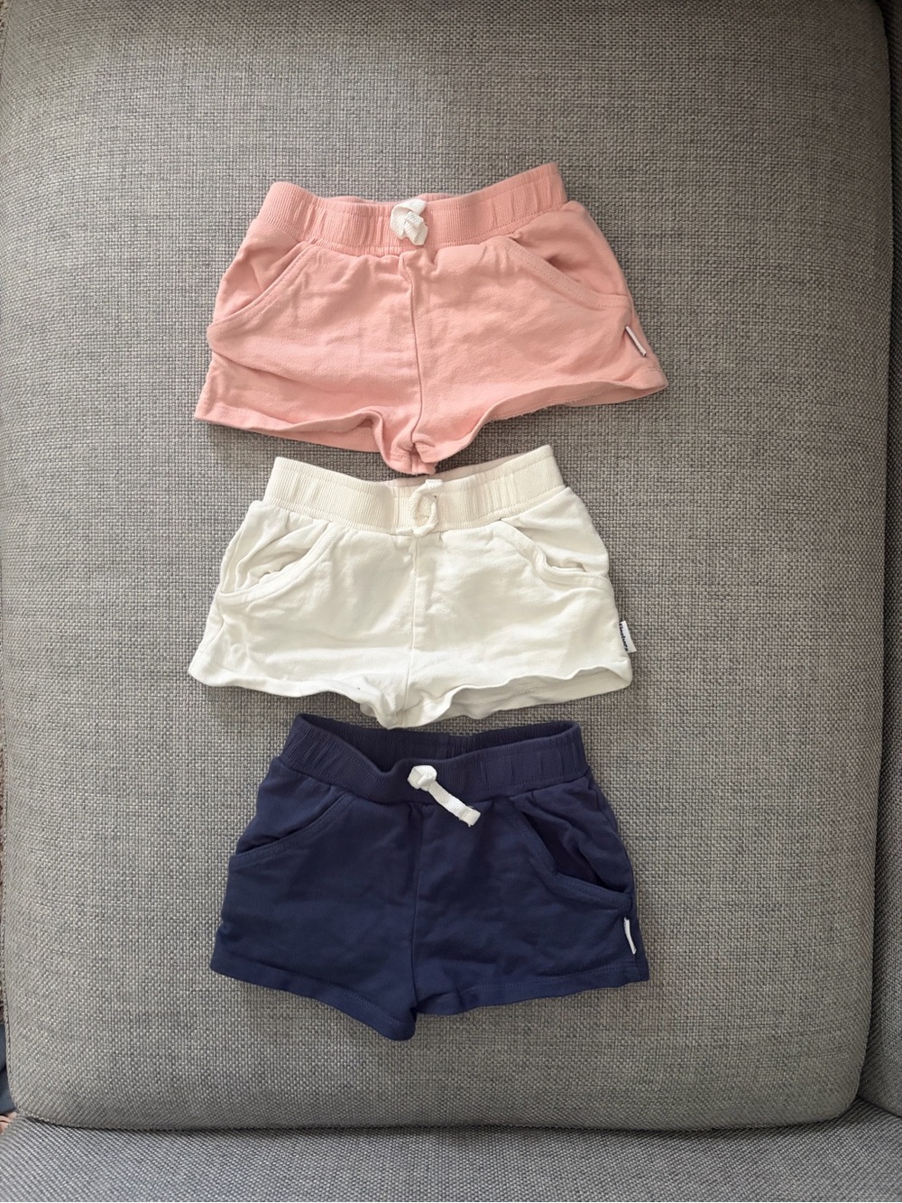 Gerber Baby Girls' 3-Pack Knit Shorts, 12M